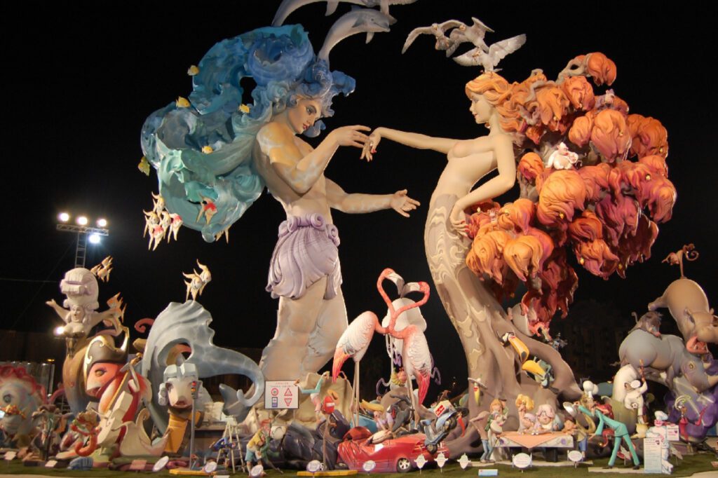 valencia espanha a noite